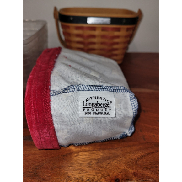 Longaberger 2001 Inaugural Basket Liner Protector Retired EUC Beautiful * - Picture 7 of 7